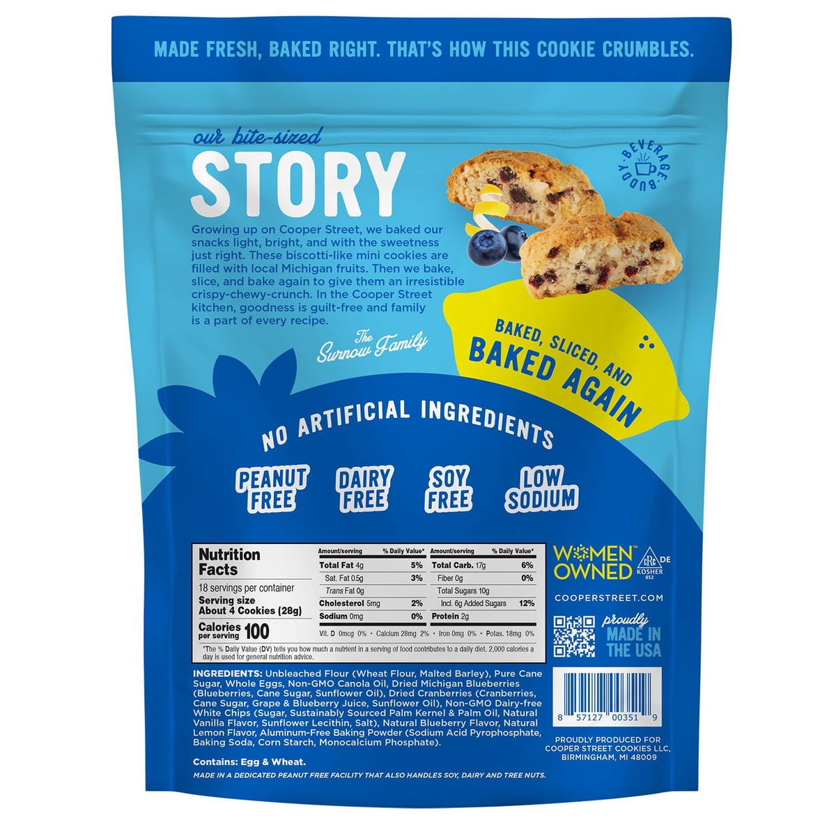 미국직구 Cooper Street Blueberry 과자 510g / Cooper Street Blueberry Lemon Cookies,510g 2