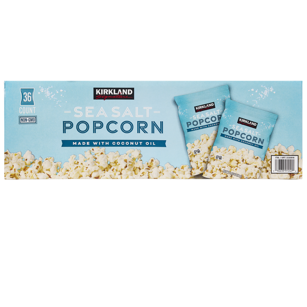 미국직구 Kirkland Signature Popcorn, Sea Salt, 0.65 oz, 36 ct