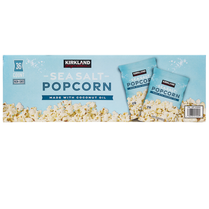 미국직구 Kirkland Signature Popcorn, Sea Salt, 0.65 oz, 36 ct