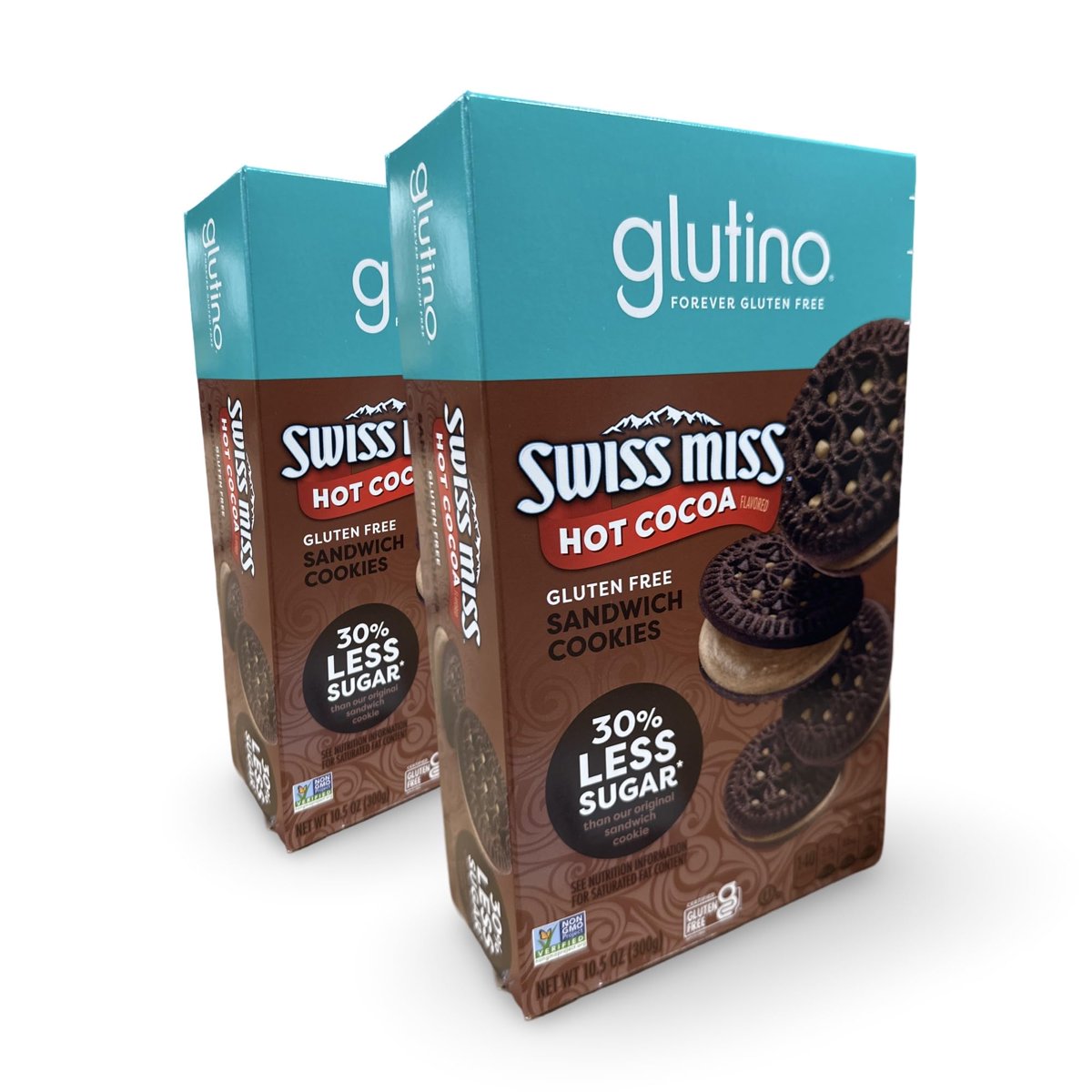 미국직구 3x Glutino Swiss 과자 6g 8팩 / 3x | Glutino Swiss Miss Hot Cocoa Sandwich Cookies, Glute 5