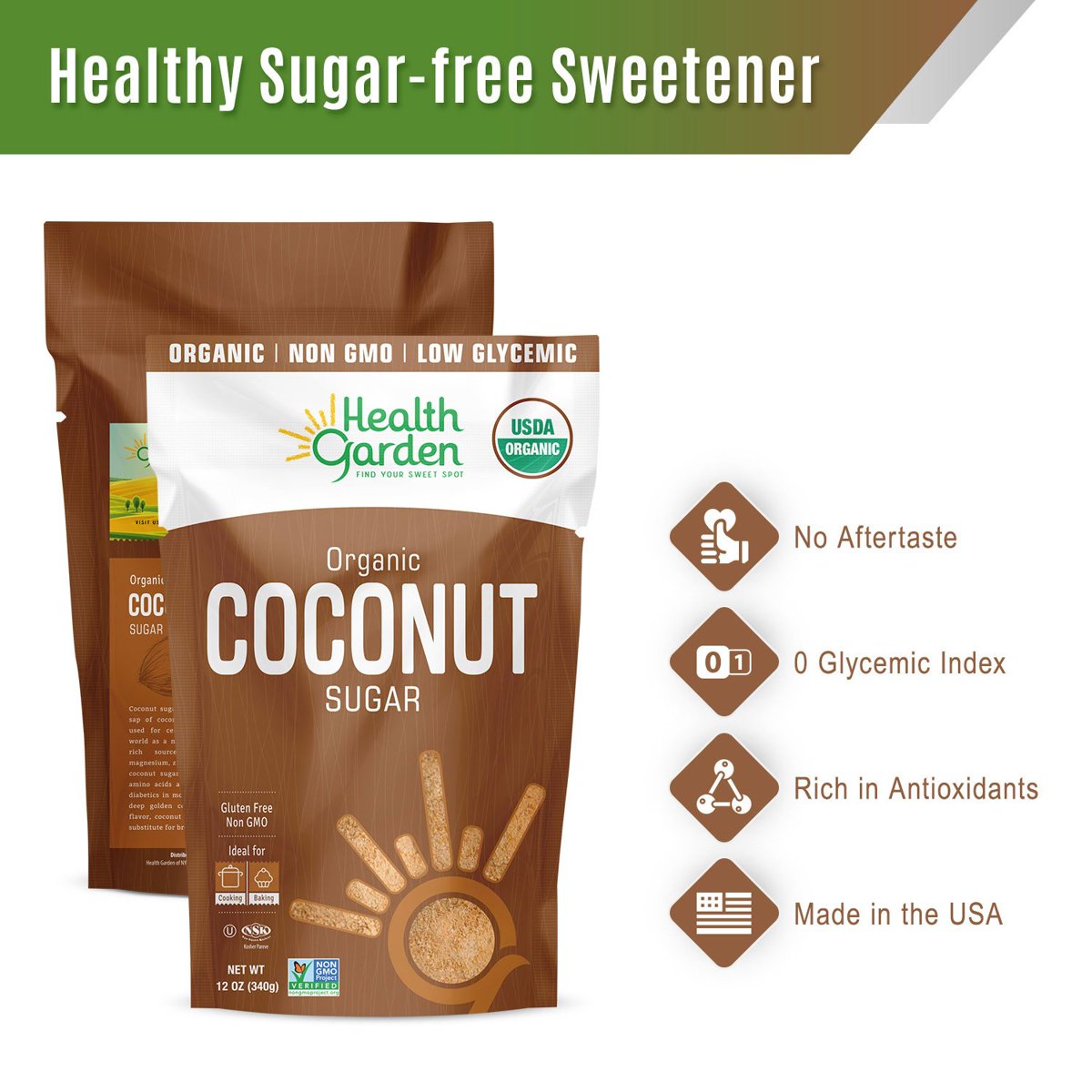 미국직구 Health Garden 견과 / Health Garden Organic Coconut Sugar, 3 lbs. 5