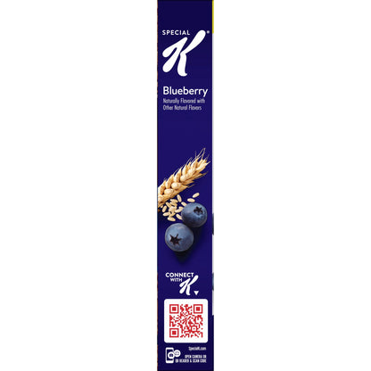미국직구 스페셜K Kellogg's  Blueberry Breakfast Cereal, Good Source of Fiber, Family Size, 15.5  oz