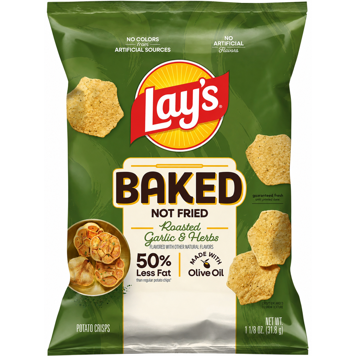 미국직구 Lays Baked Potato 33ml 16팩 / Lays Baked Potato Crisps Made with Olive Oil, Roasted Ga 2