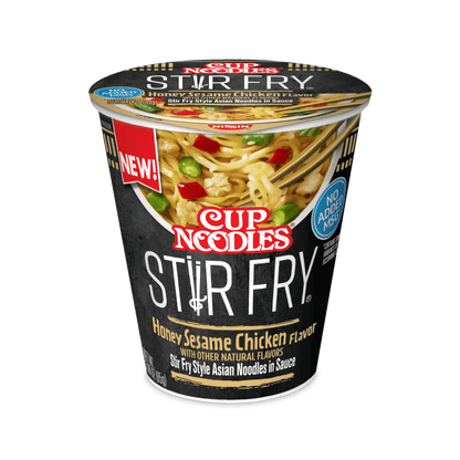 미국직구 닛신 (6 pack)  Foods Cup Noodles Stir Fry Ramen Noodles, Honey Sesame Chicken Flavor, 3.0 oz Cup, Shelf-Stable