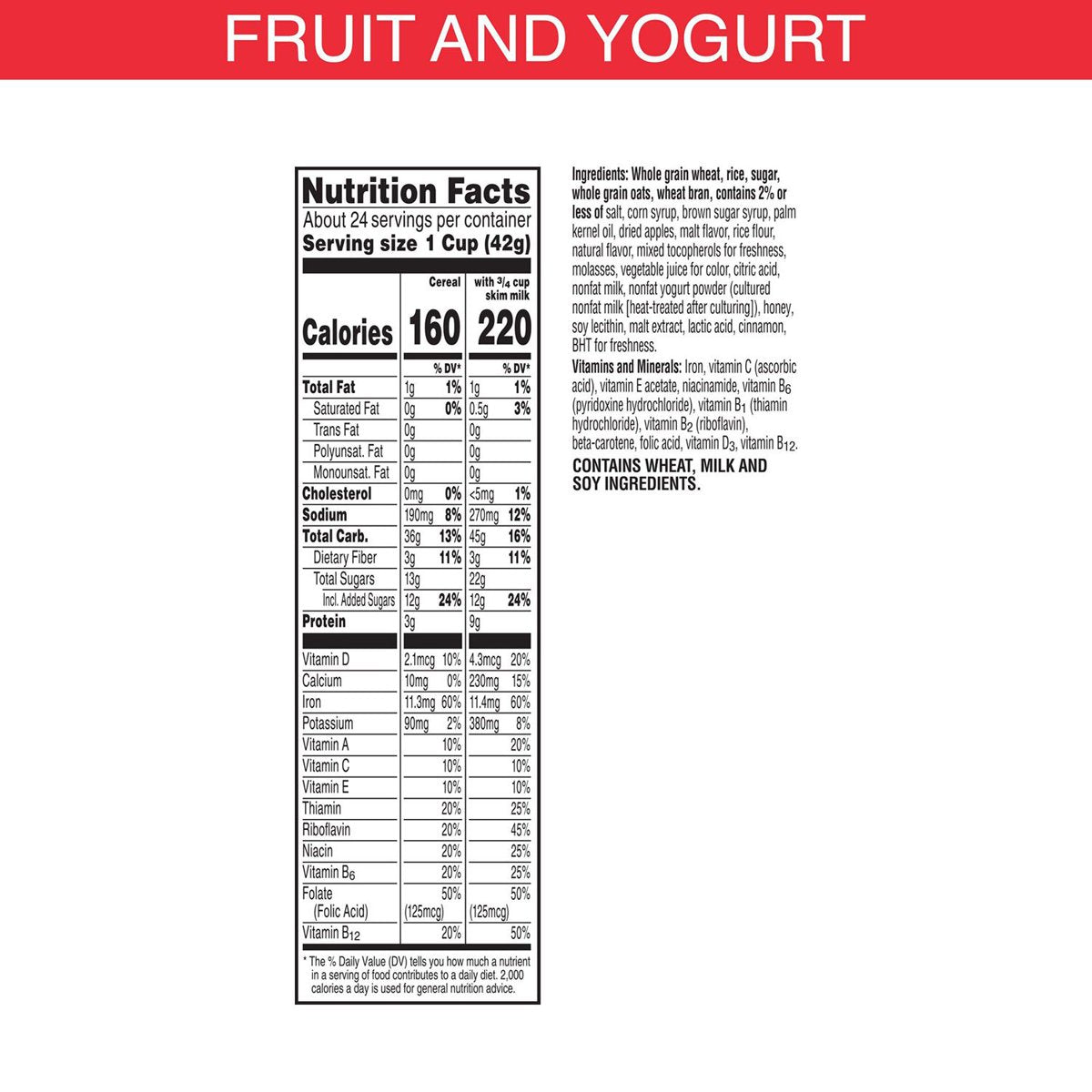 미국직구 Special K Cereal 1.0kg / Special K Cereal, Fruit and Yogurt, 1.0kg 2