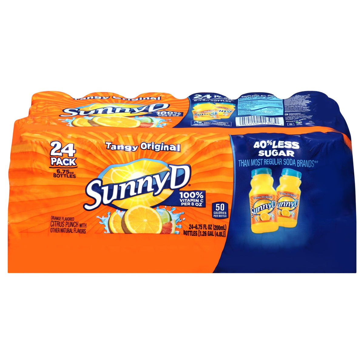 미국직구 Sunny D Citrus Punch, Tangy Original, 6.75 fl oz, 24 ct
