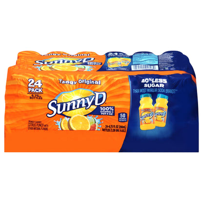 미국직구 Sunny D Citrus Punch, Tangy Original, 6.75 fl oz, 24 ct
