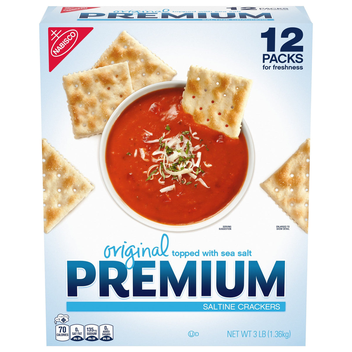 미국직구 Premium Saltine Crackers, Original, 12 packs, 48 oz