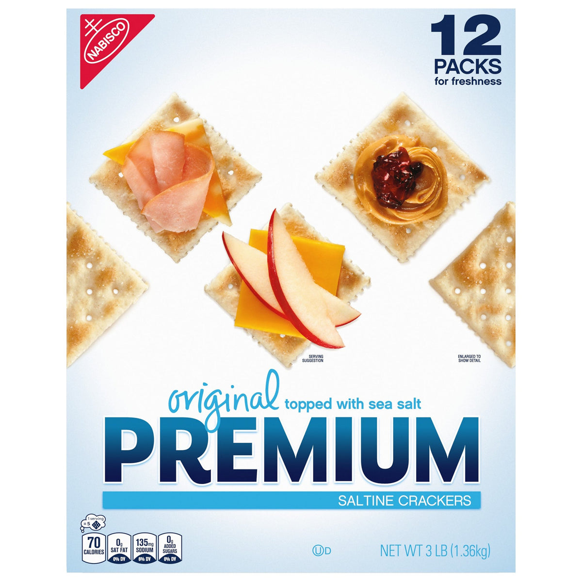 미국직구 Premium Saltine Crackers, Original, 12 packs, 48 oz