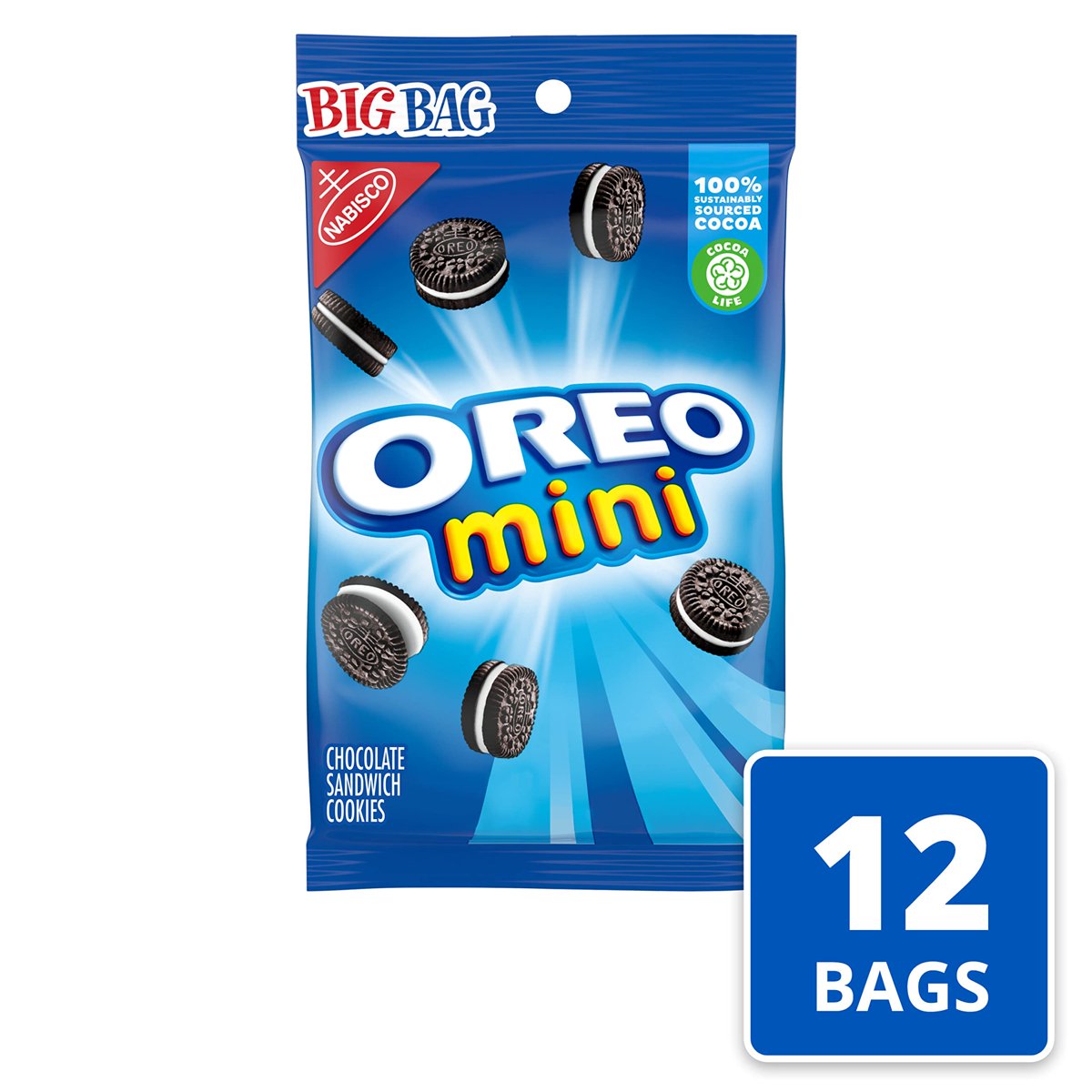 미국직구 3x Oreo Mini 초콜릿 85g 2팩 / 3x | Oreo Mini Chocolate Sandwich Cookies, Original Flavor, 3