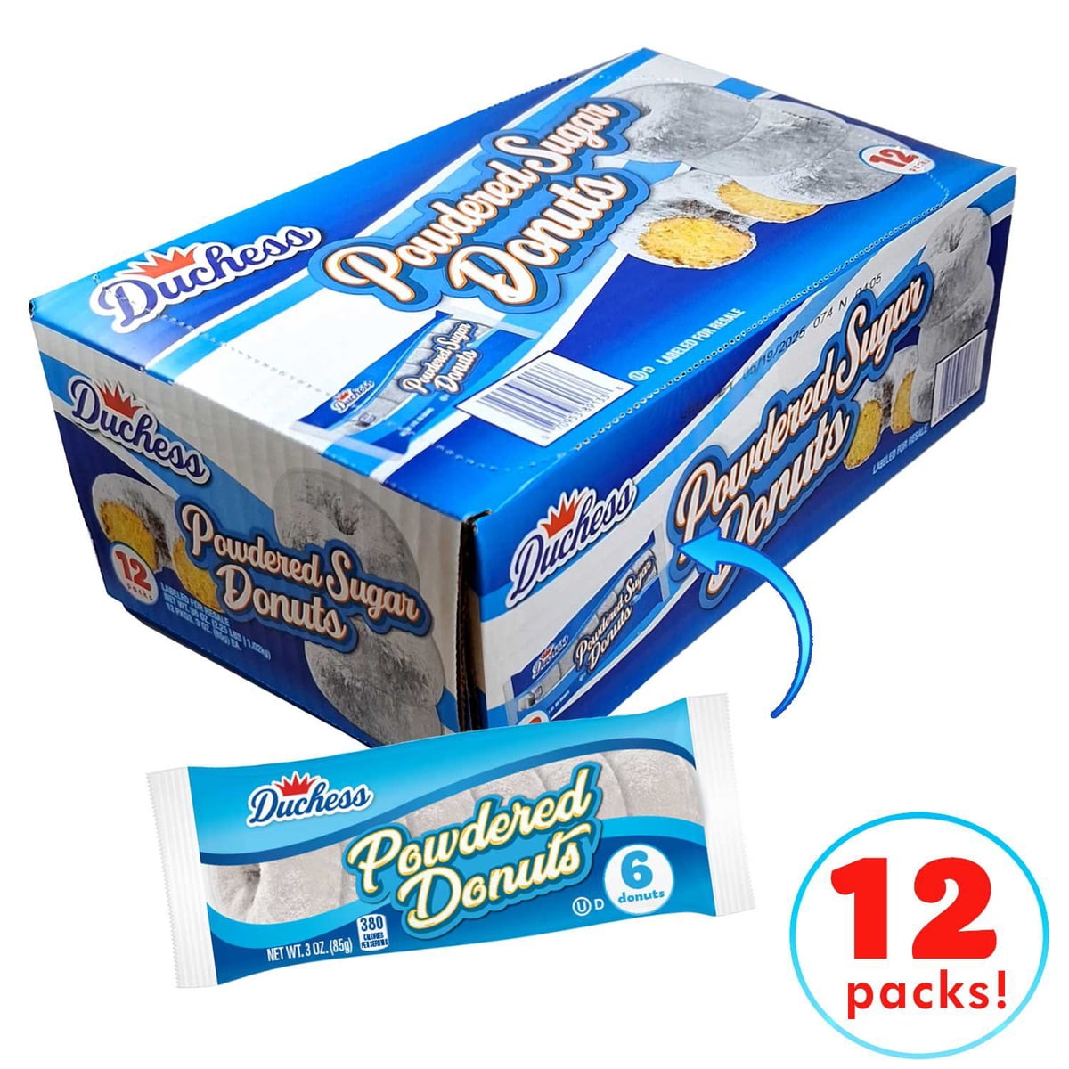 미국직구 Duchess Mini Powdered 견과 85g / Duchess Mini Powdered Sugar Donuts, 85g, 12 pk. 3