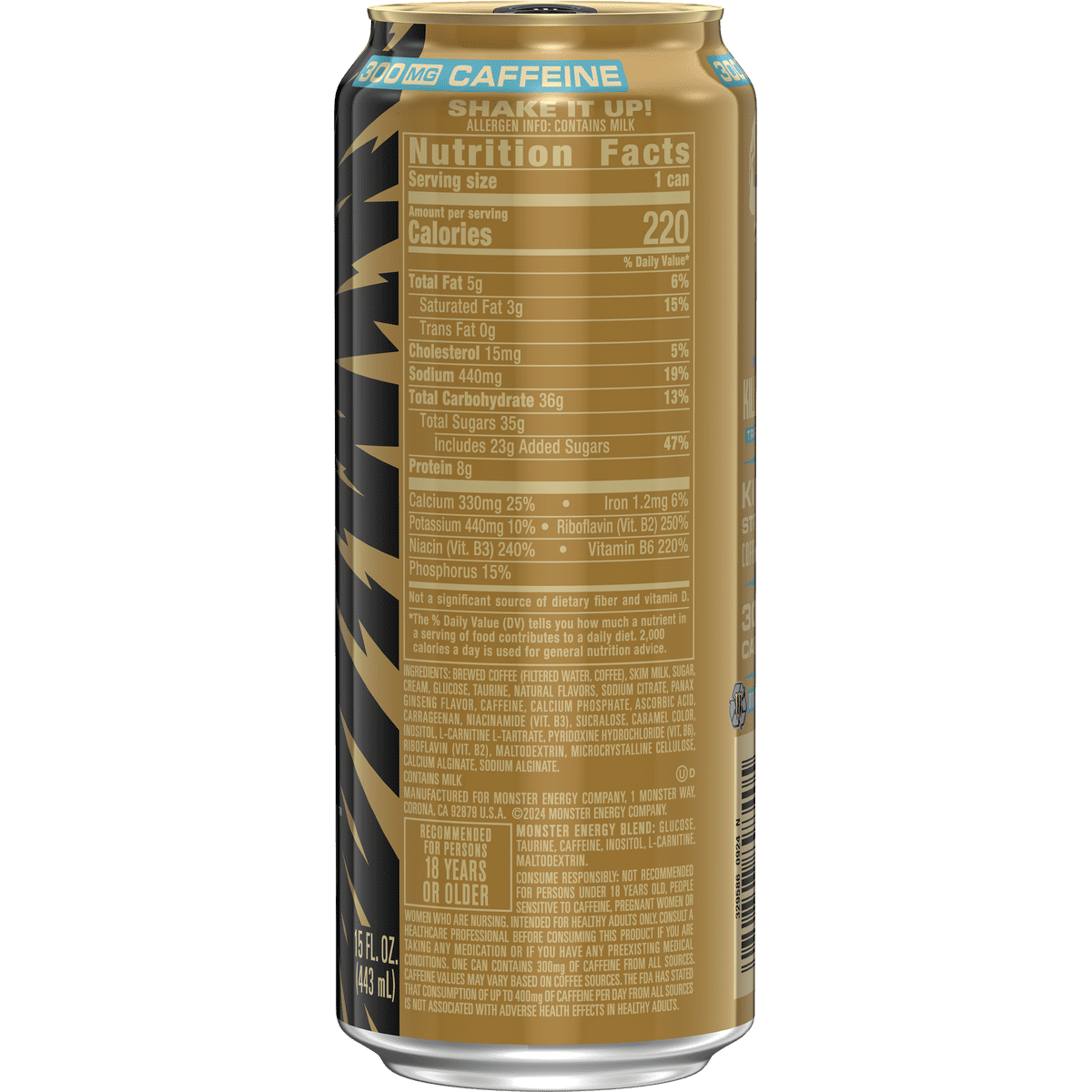 미국직구 Java Monster Killer 커피 444ml 2팩 / Java Monster Killer Brew, Mean Bean, Coffee + Energ 2
