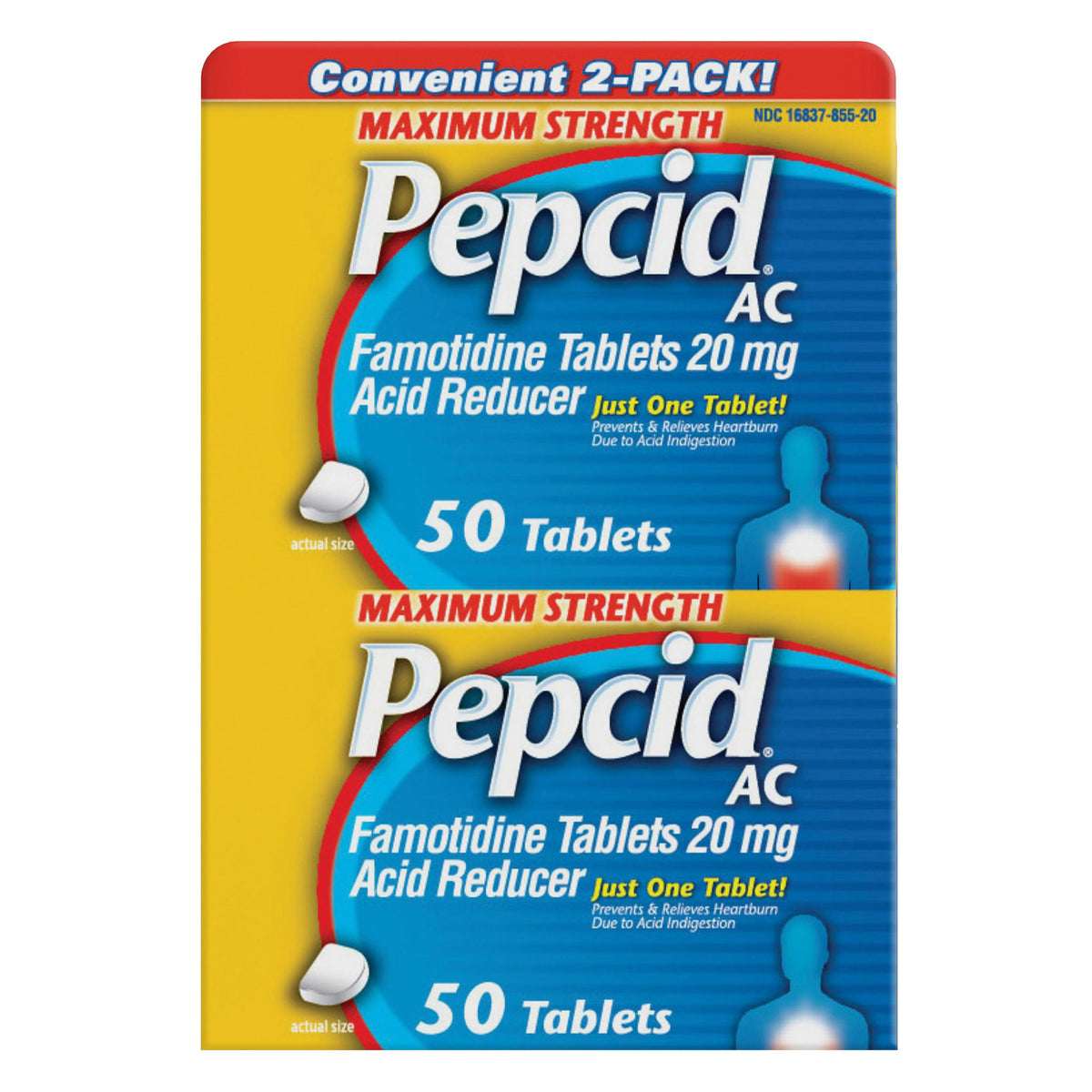 미국직구 펩시드 생활건강 Pepcid AC Maximum Strength Famotidine 20 mg, 100 Tablets