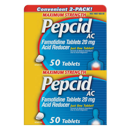 미국직구 펩시드 생활건강 Pepcid AC Maximum Strength Famotidine 20 mg, 100 Tablets