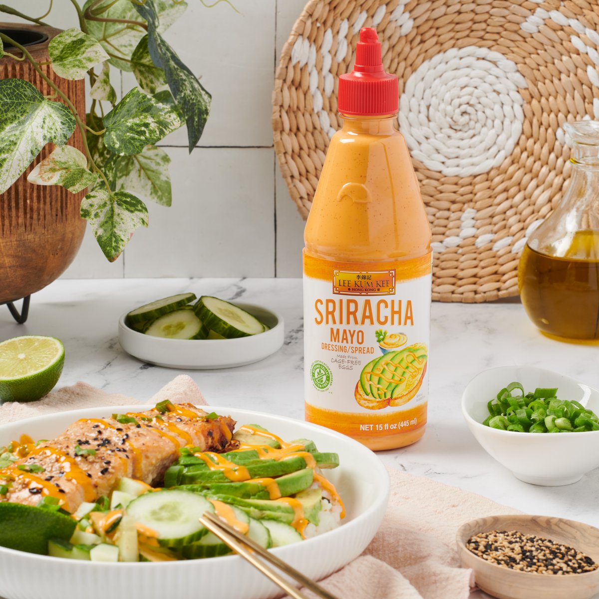 미국직구 Lee Kum Kee 444ml / Lee Kum Kee Sriracha Mayo Dressing Spread, 444ml 4