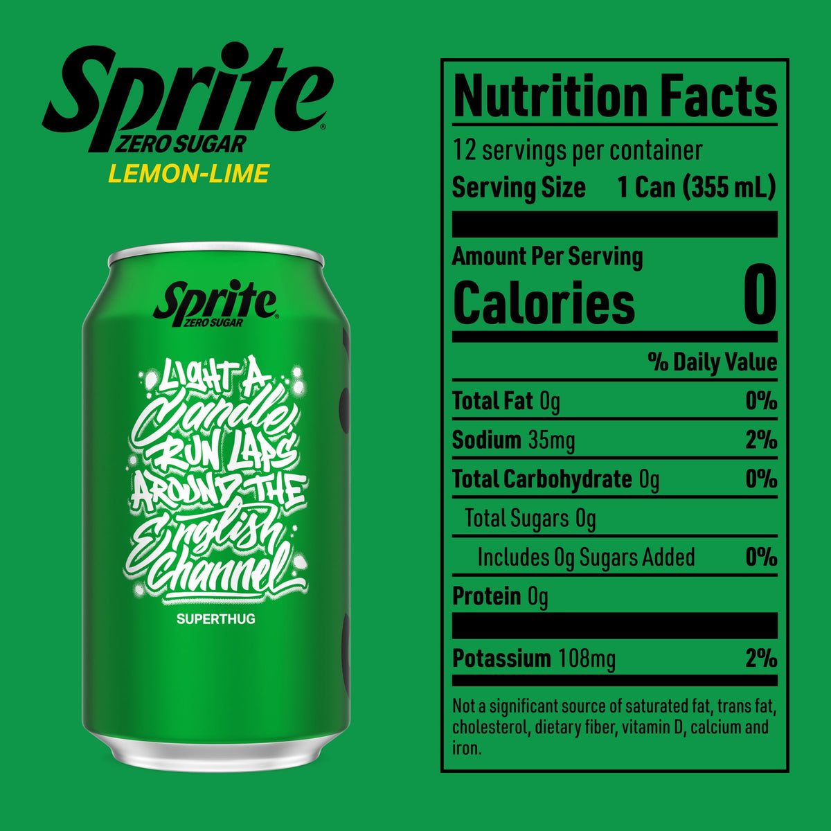 미국직구 스프라이트 Zero Sugar Lemon-Lime Caffeine Free Soda Pop Fridge Pack Cans, 12 fl oz, 12 Pack
