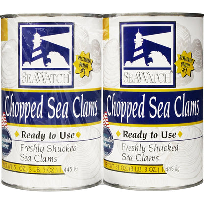 미국직구 SeaWatch Chopped Sea Clams, 51 oz, 2 ct