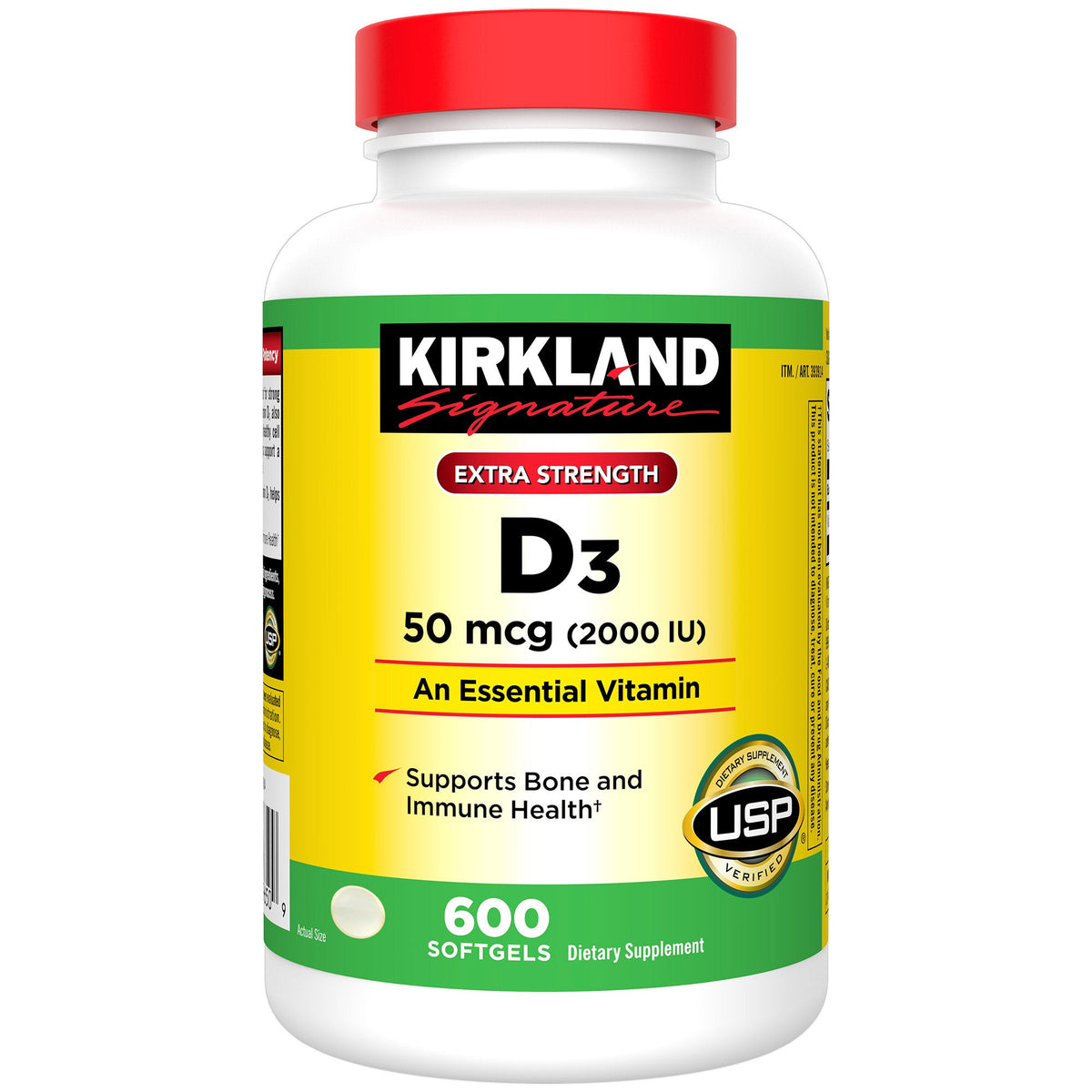 미국직구 커클랜드 영양제 Kirkland Signature Extra Strength D3 50 mcg., 600 Softgels