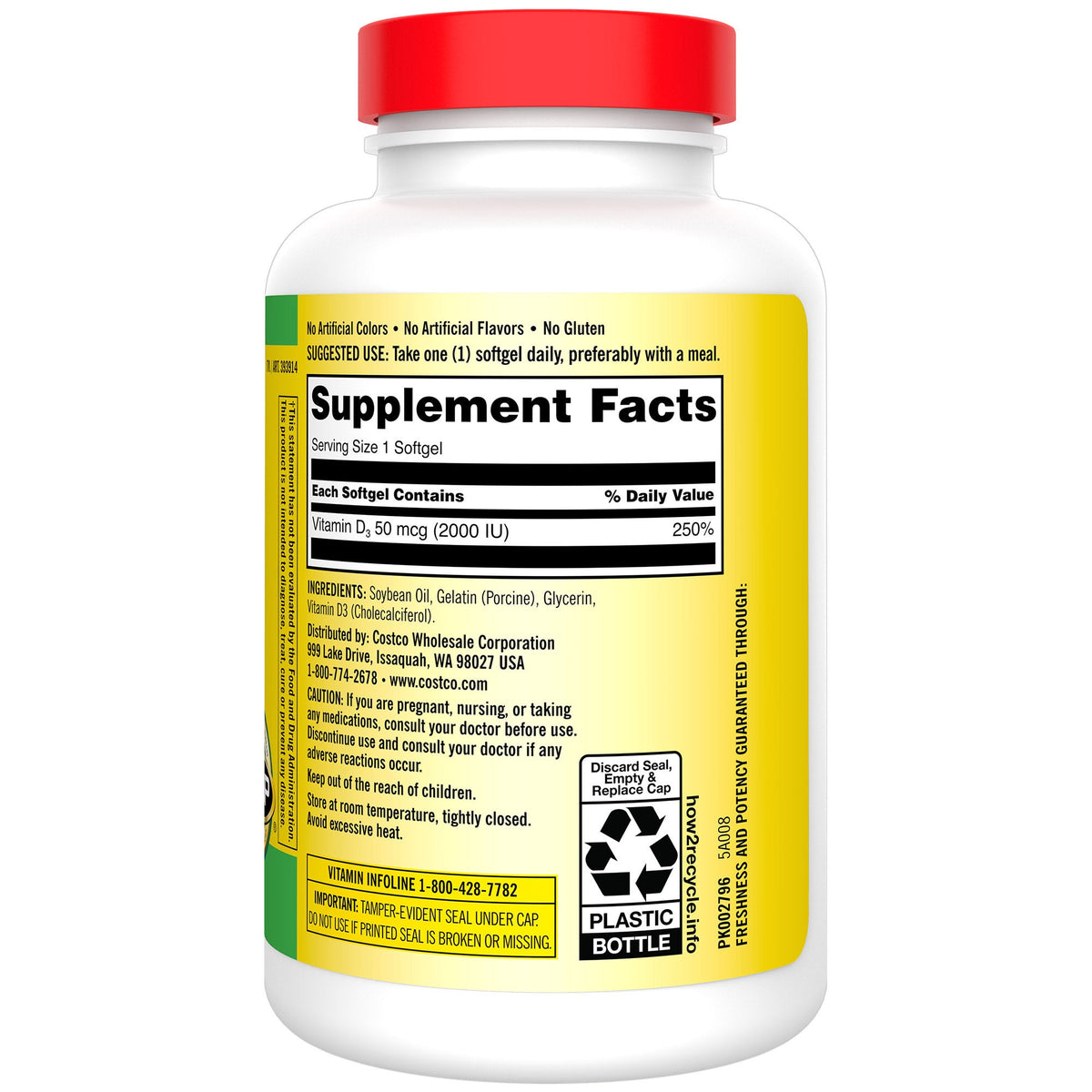 미국직구 커클랜드 영양제 Kirkland Signature Extra Strength D3 50 mcg., 600 Softgels