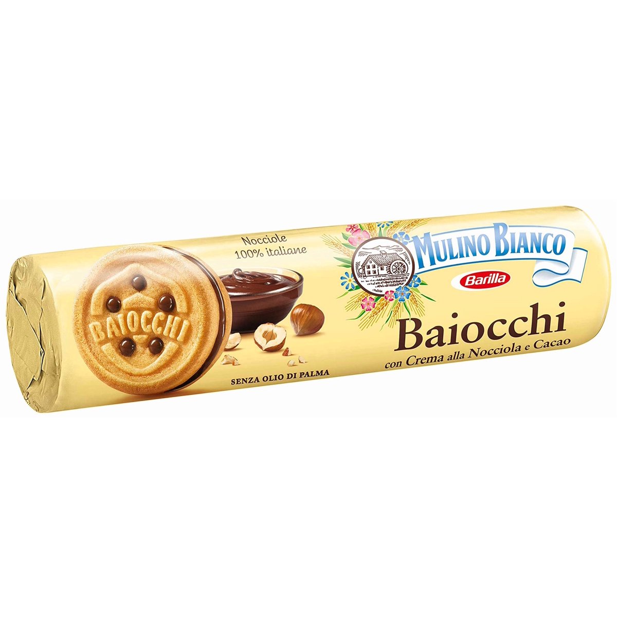 미국직구 3x Mulino Bianco 견과 168g 4팩 / 3x | Mulino Bianco: "I Baiocchi" Cookies With Cream Haz 3