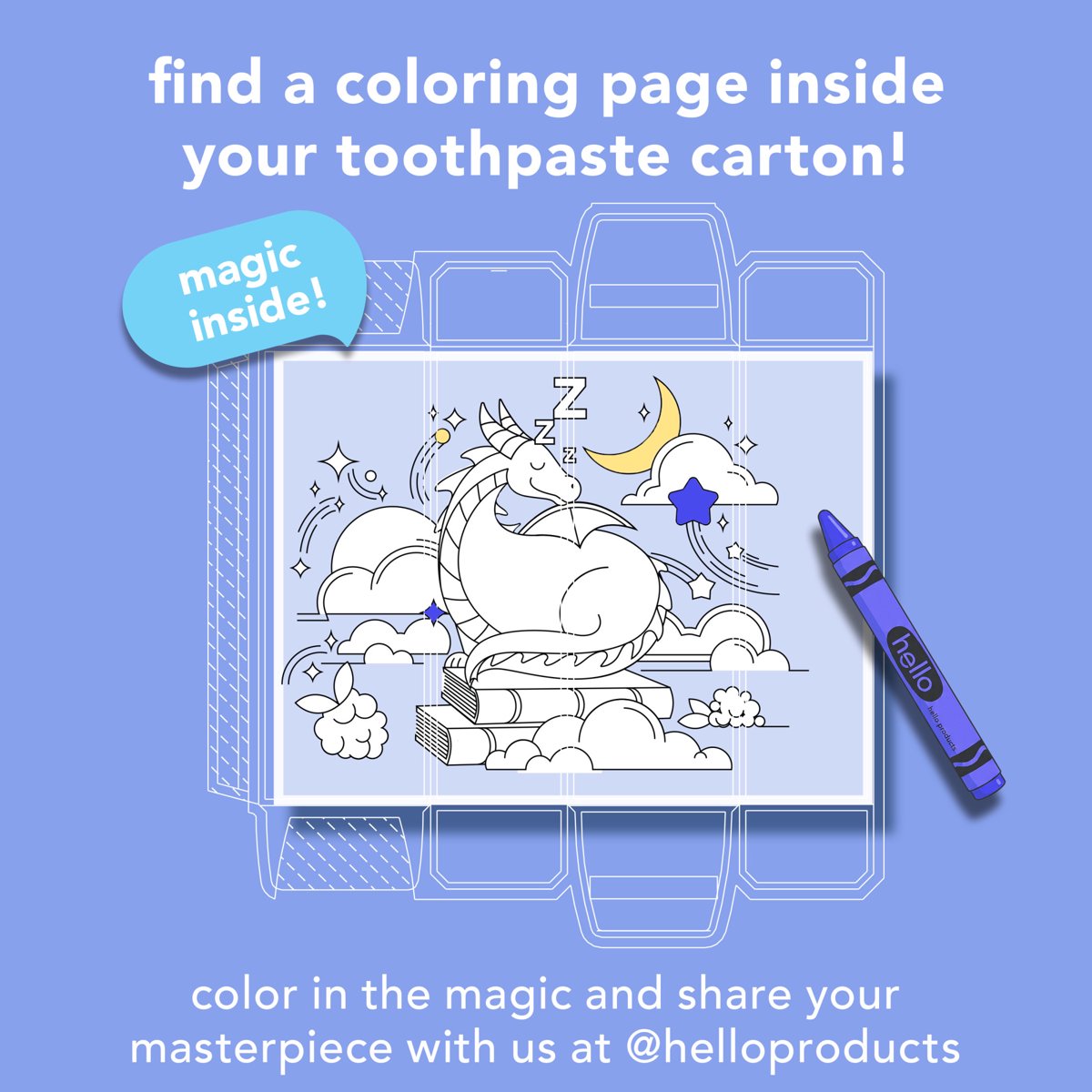 미국직구 hello Dragon Dazzle 119g / hello Dragon Dazzle Kids Toothpaste with Fluoride, Blue Ra 6
