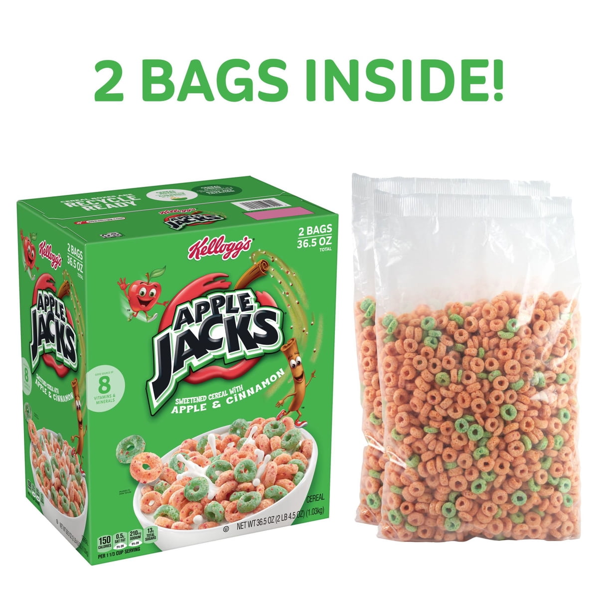 미국직구 Apple Jacks Cereal 1.0kg / Apple Jacks Cereal, 1.0kg 2