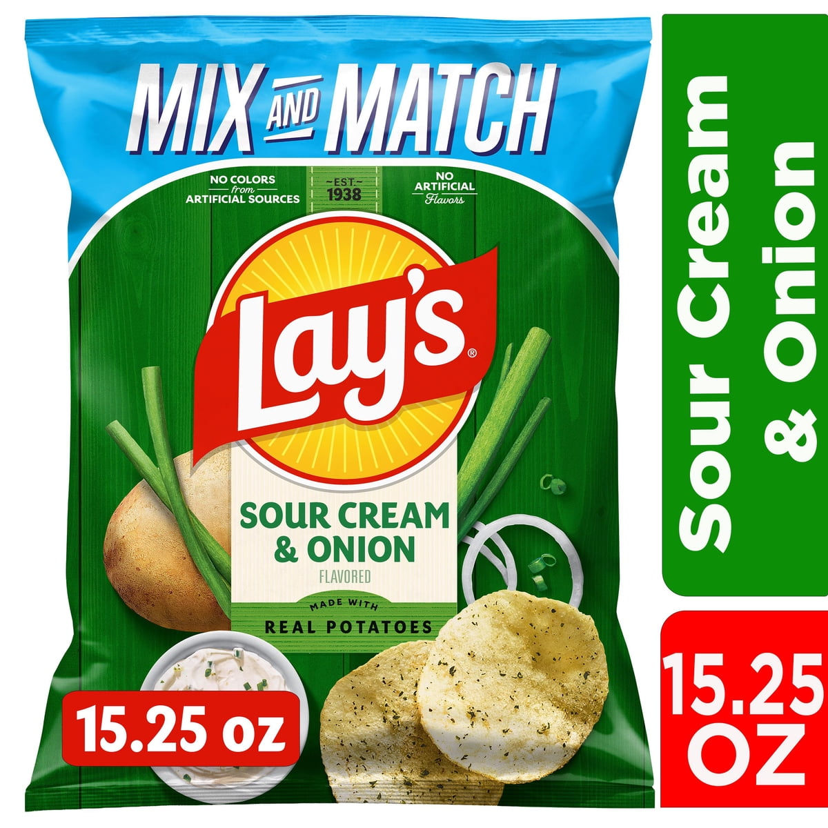 미국직구 Lay's Sour Cream 451ml / Lay's Sour Cream & Onion Potato Chips, 451ml 3