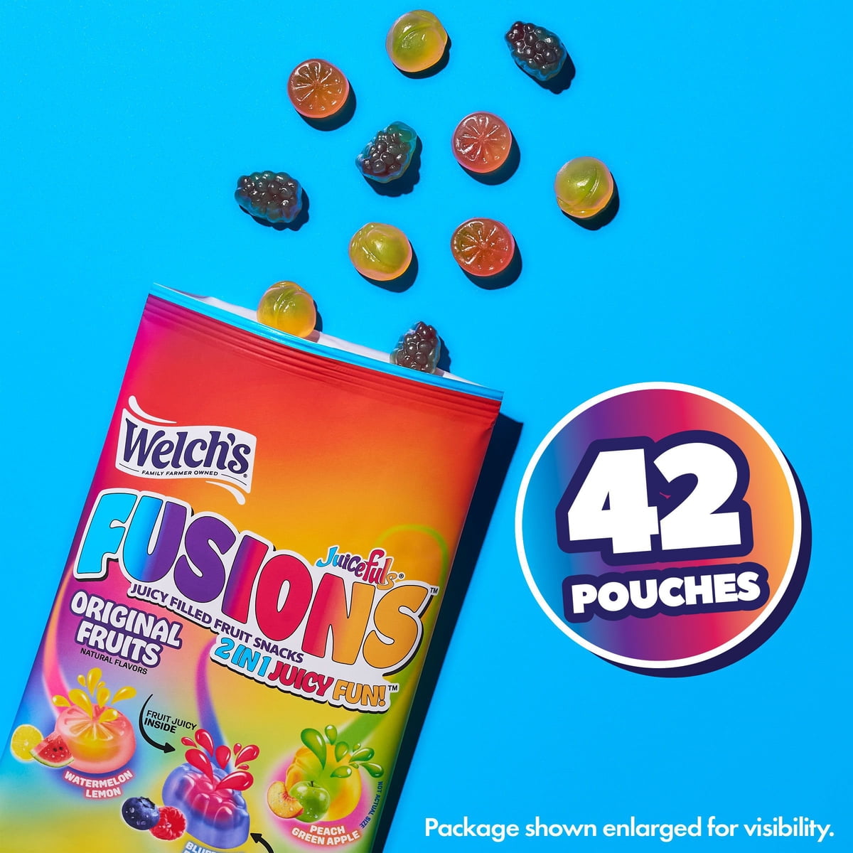 미국직구 Welch's Juicefuls Fusions 23g / Welch's Juicefuls Fusions Fruit Snacks, 23g, 42 pk. 5