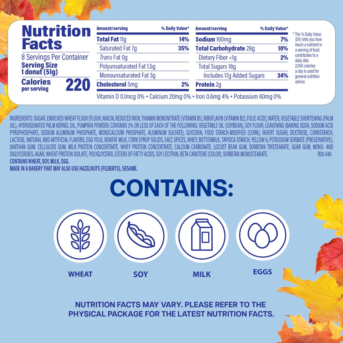 미국직구 Entenmann's 견과 411g / Entenmann's Classic Pumpkin Donuts, 8 count, Real Pumkin Glazed 4