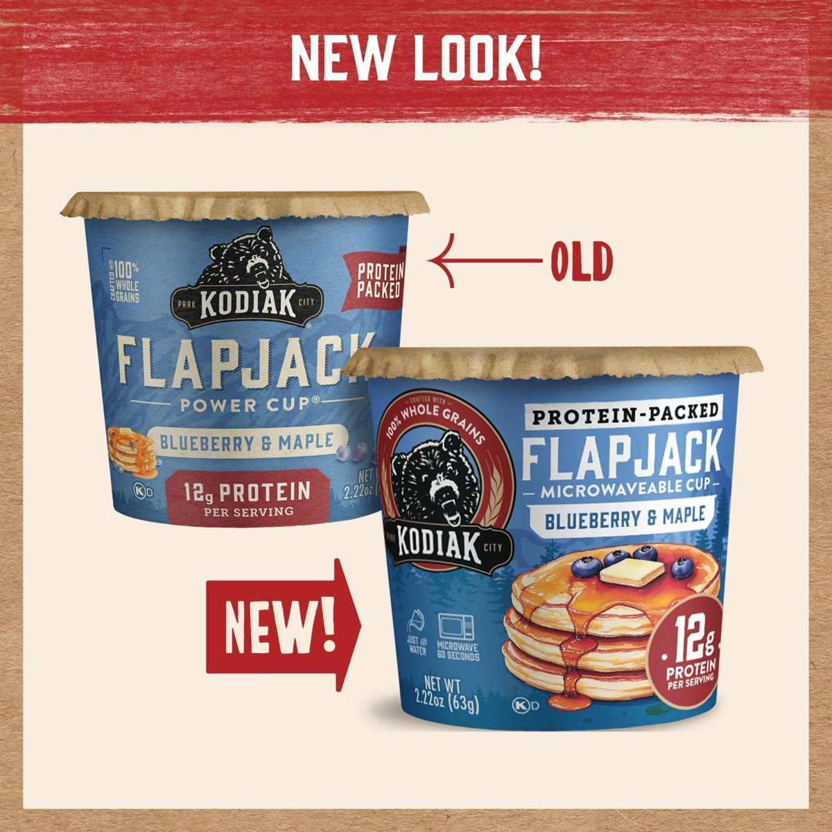 미국직구 Kodiak Protein-Packed Blueberry 63g 2팩 / Kodiak Protein-Packed Blueberry and Maple Pa 3