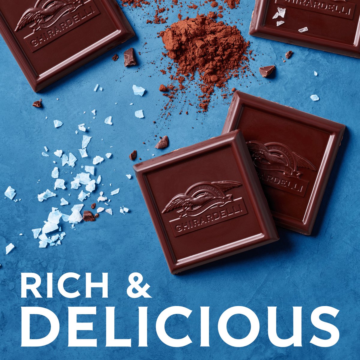 미국직구 GHIRARDELLI 초콜릿 116g / GHIRARDELLI PREMIUM DARK Sea Salt Dark Chocolate SQUARES, 116g 3