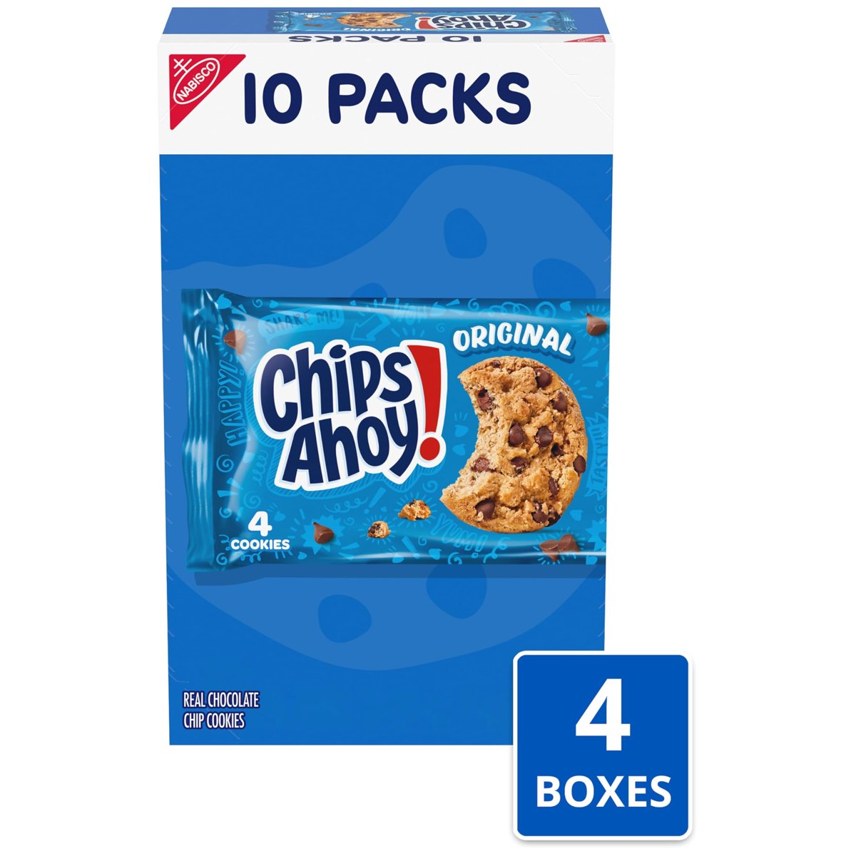 미국직구 3x Chips Ahoy 초콜릿 6g / 3x | Chips Ahoy! Original Chocolate Chip Cookies, 40 Snack Pac 3