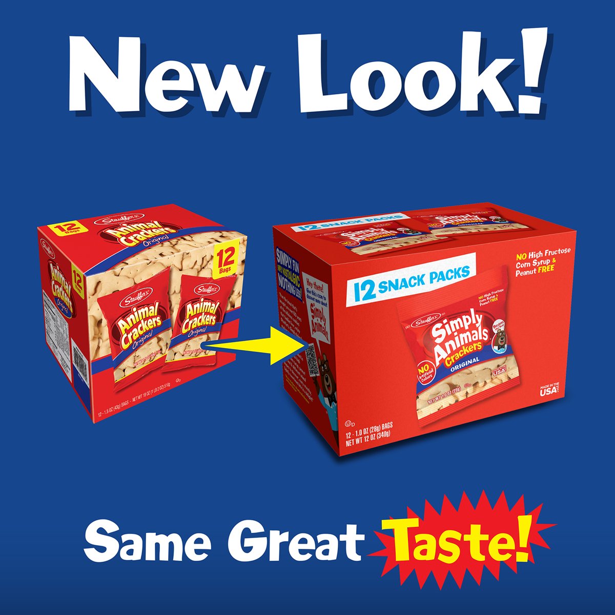미국직구 Stauffer's Simply Animals 과자 28g 2팩 / Stauffer's Simply Animals Original Animal Crack 3