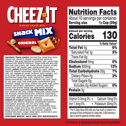 미국직구 치즈잇 Classic Snack Mix, Lunch Snacks, 10.5 oz