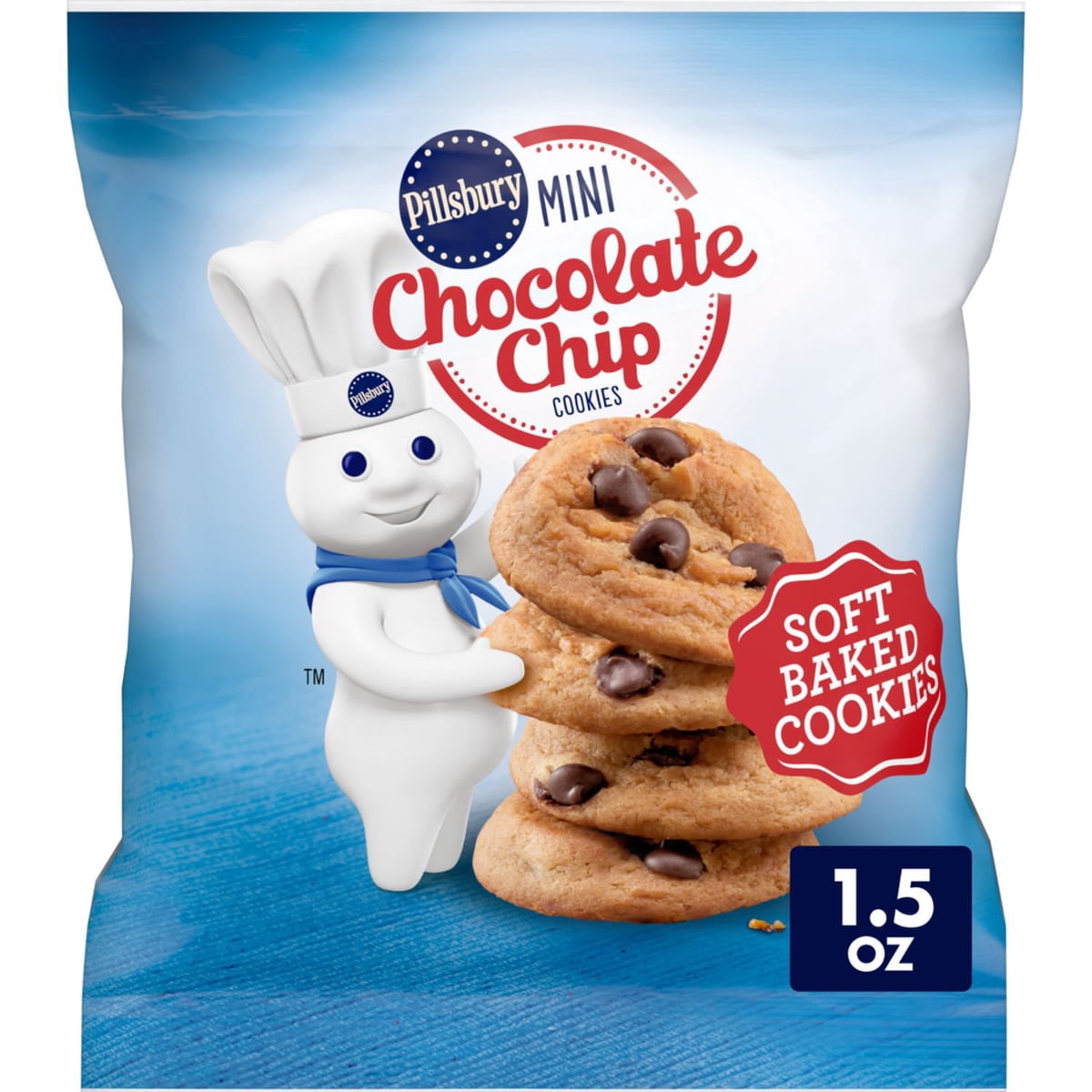 미국직구 Pillsbury Soft Baked 초콜릿 43g / Pillsbury Soft Baked Mini Chocolate Chip Cookies, 43g, 4