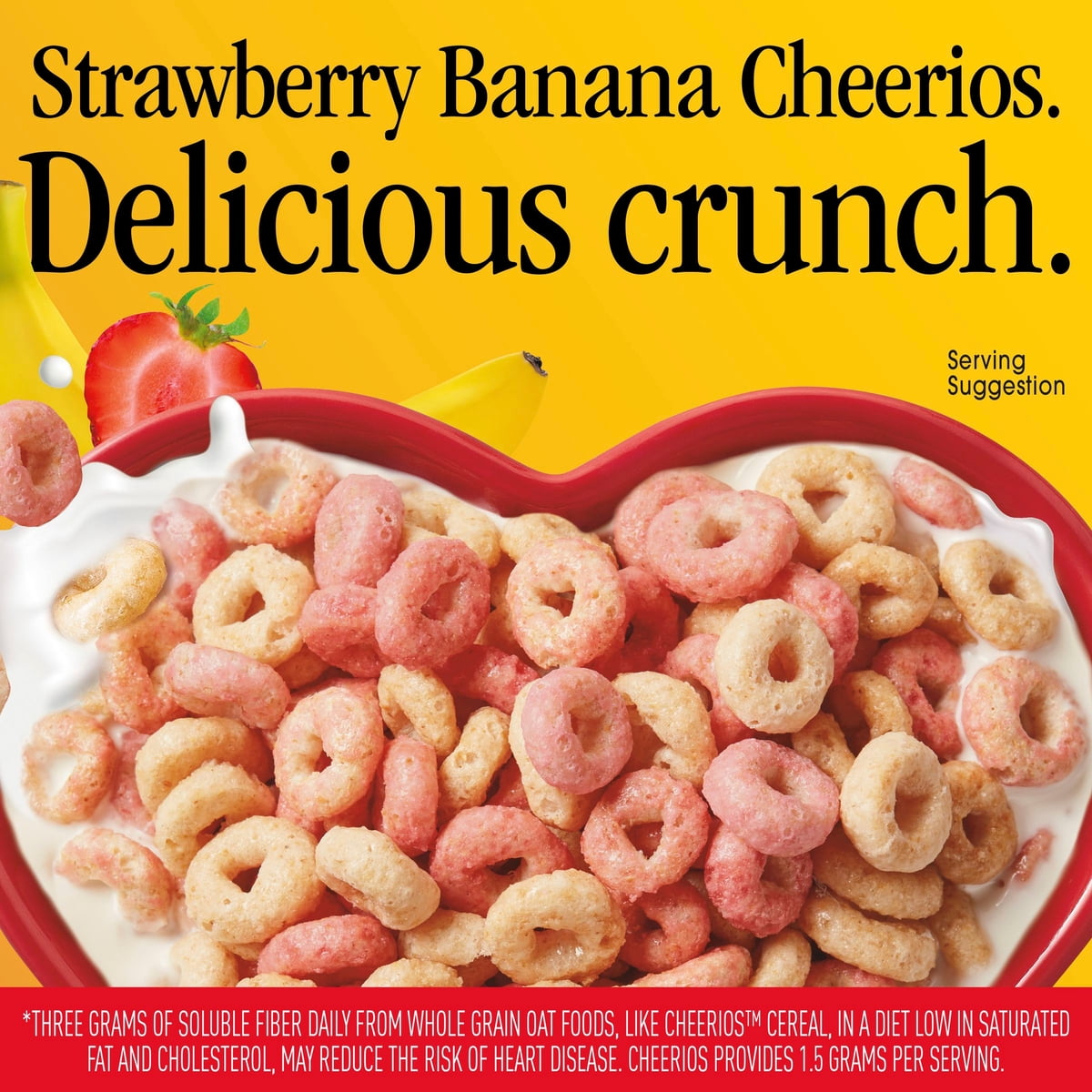미국직구 Strawberry Banana Cheerios 539g 2팩 / Strawberry Banana Cheerios Heart Healthy Cereal  2