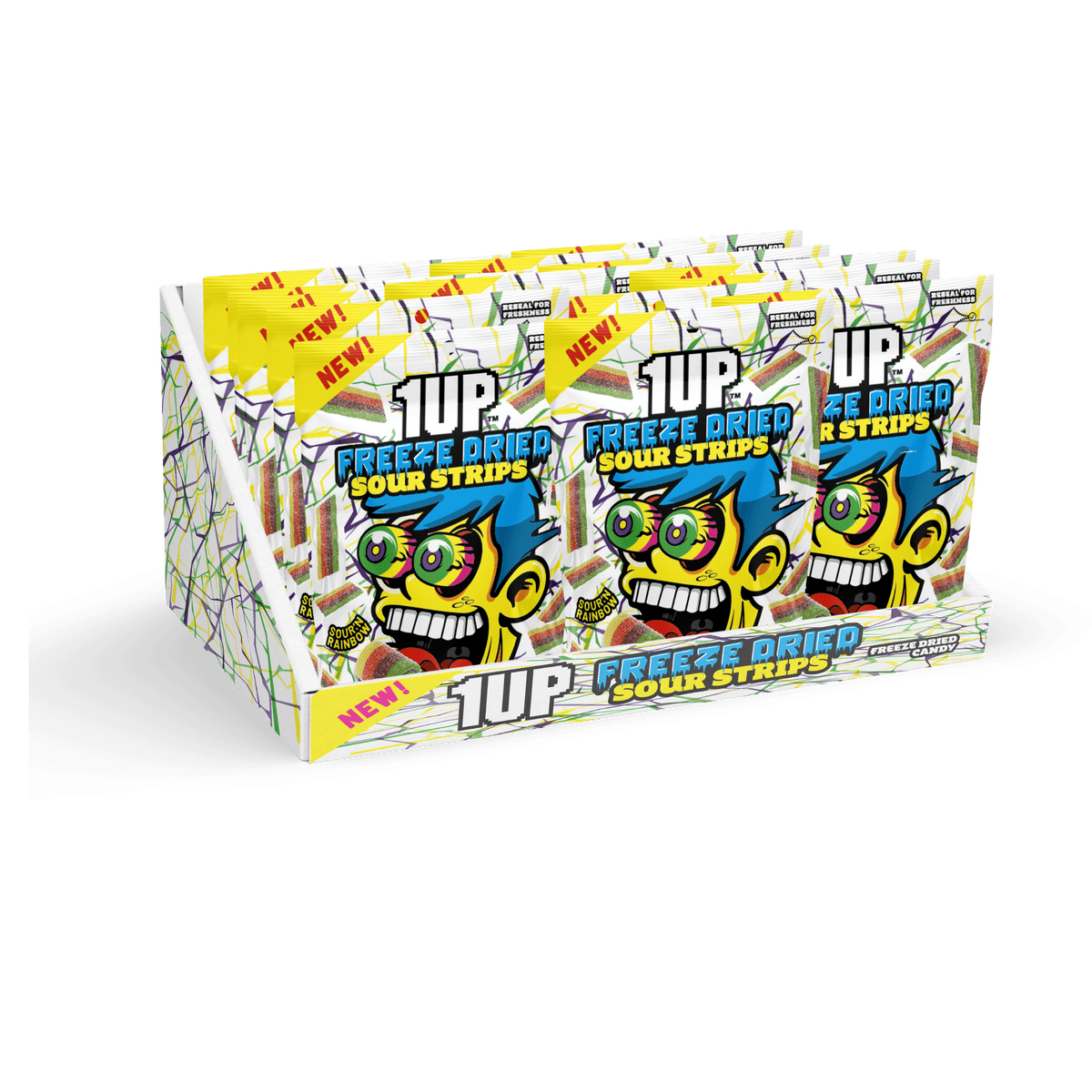 미국직구 1UP FREEZEDRIED STRIPSRAINBOW 85g 2팩 / 1UP_FREEZEDRIED_STRIPSRAINBOW_SUP_85g, 2 Pack  3