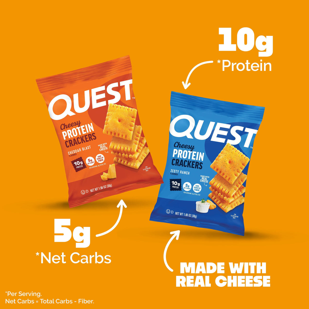 미국직구 Quest Cheesy 과자 10g 14팩 / Quest Cheesy 10g Protein Crackers Variety Pack, 14 ct. 3