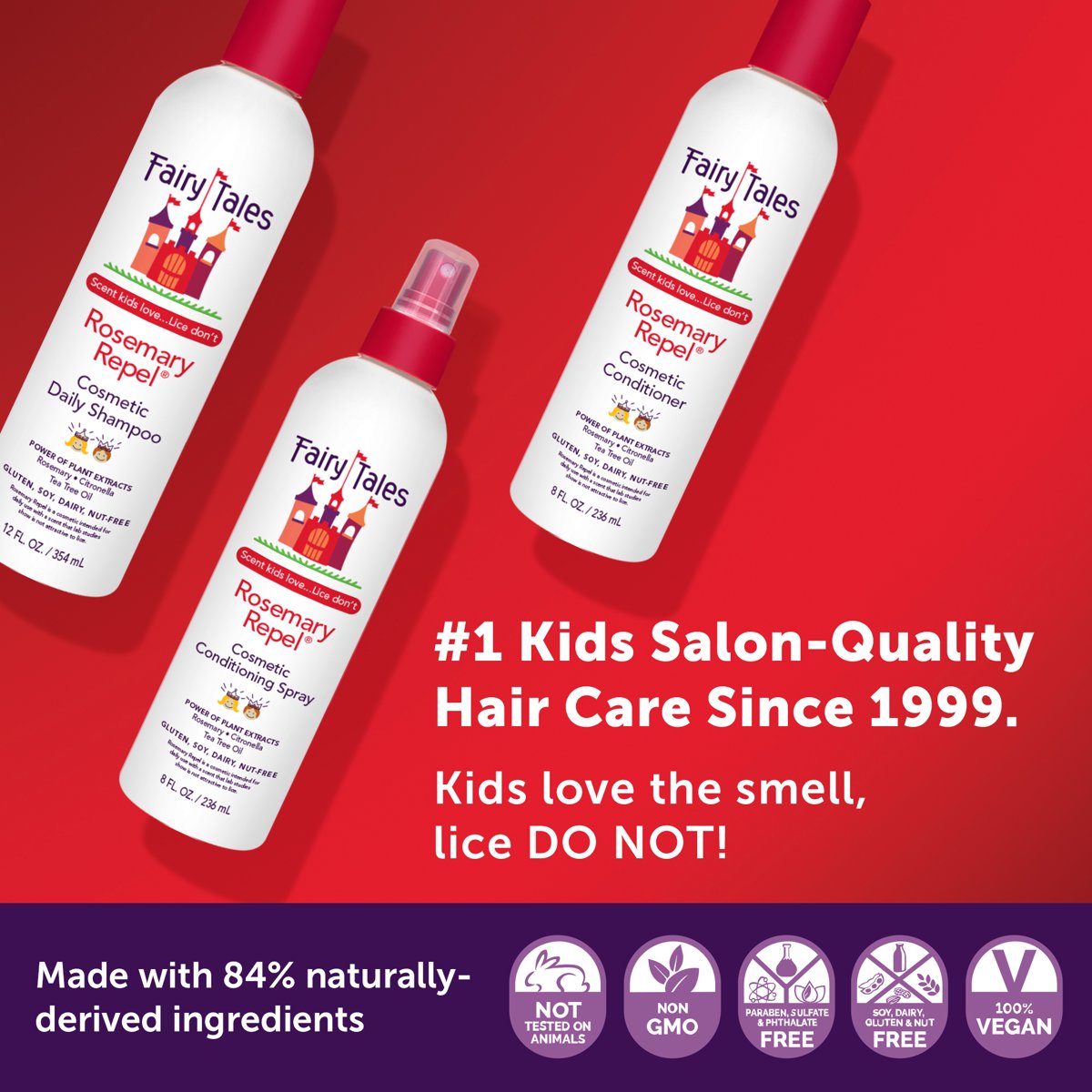 미국직구 Fairy Tales Rosemary 샴푸 355ml / Fairy Tales Rosemary Repel® Daily Kids Shampoo, 355ml 3