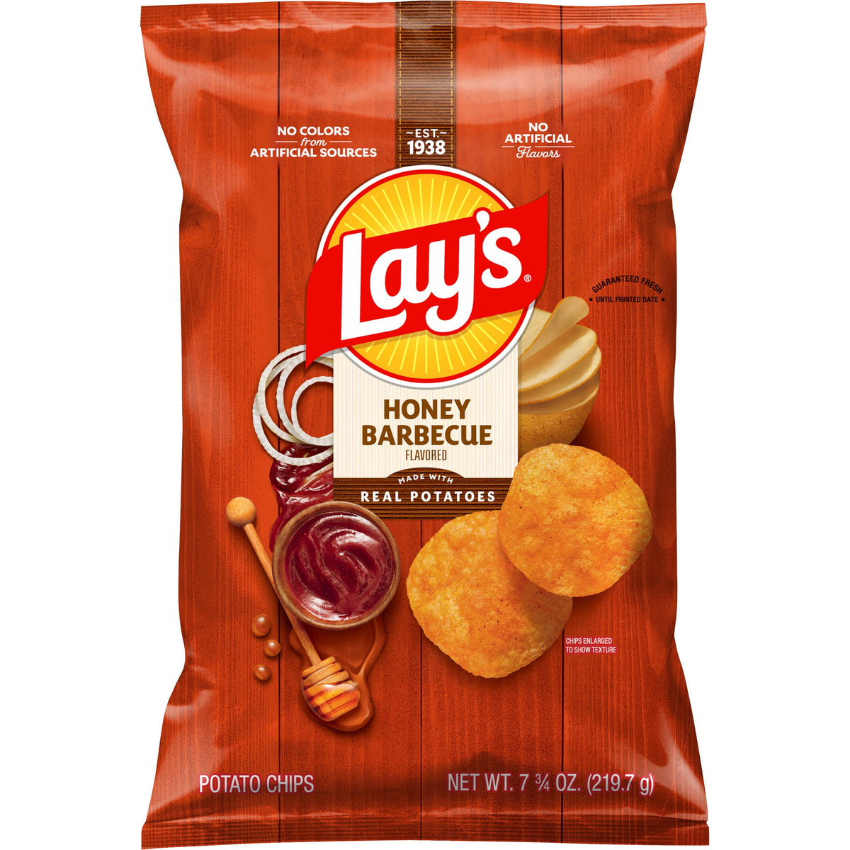 미국직구 레이즈 Honey Barbecue Potato Chips Bag, 7.75 oz