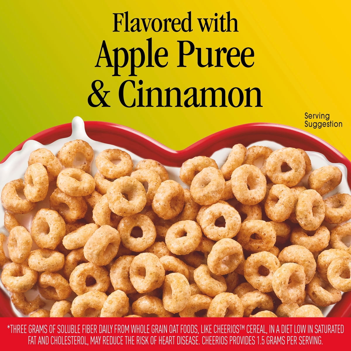 미국직구 치리오스 539g 2팩 / Apple Cinnamon Cheerios Heart Healthy Cereal Happy Heart Shapes Family 2
