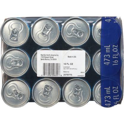 미국직구 레드불 Sugarfree Energy Drink, 16 fl. oz., Pack of 12 Cans, 114mg Caffeine, Taurine & B Vitamins