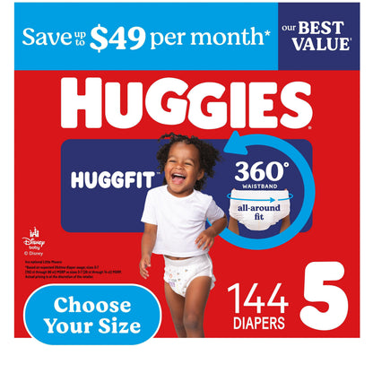 미국직구 하기스 리틀무버스 허그핏 360 기저귀 / Huggies Little Movers HuggFit 360 Diapers