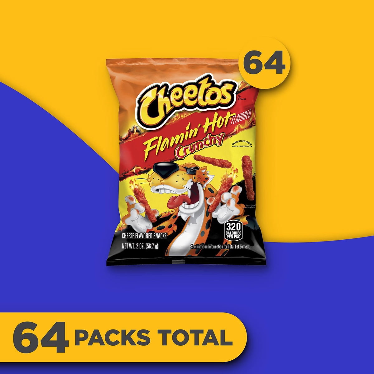 미국직구 Cheetos Flamin' Hot 57g / Cheetos Flamin' Hot Crunchy Cheese Snacks, 57g, 64 pk. 3