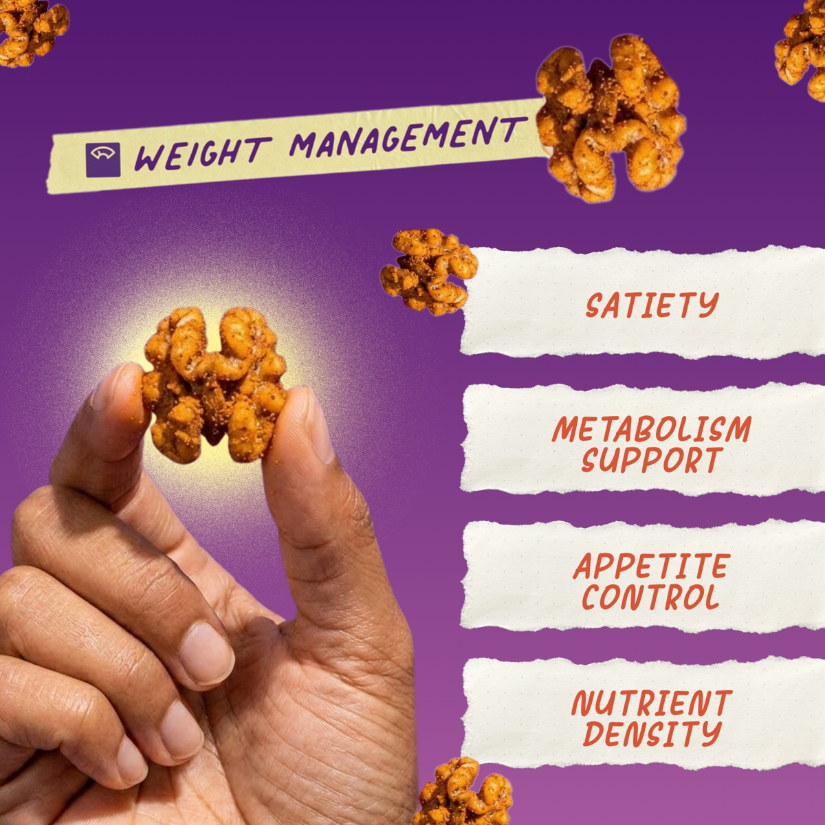 미국직구 Unbound Snacks Pumpkin 견과 113g 4팩 / Unbound Snacks Pumpkin Spice Walnuts, 113g (Pack  5