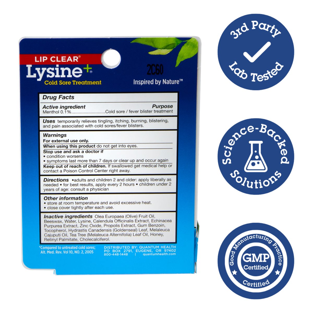 미국직구 Quantum Health Lip 7g / Quantum Health Lip Clear Lysine+ Cold Sore Ointment, 7g 2