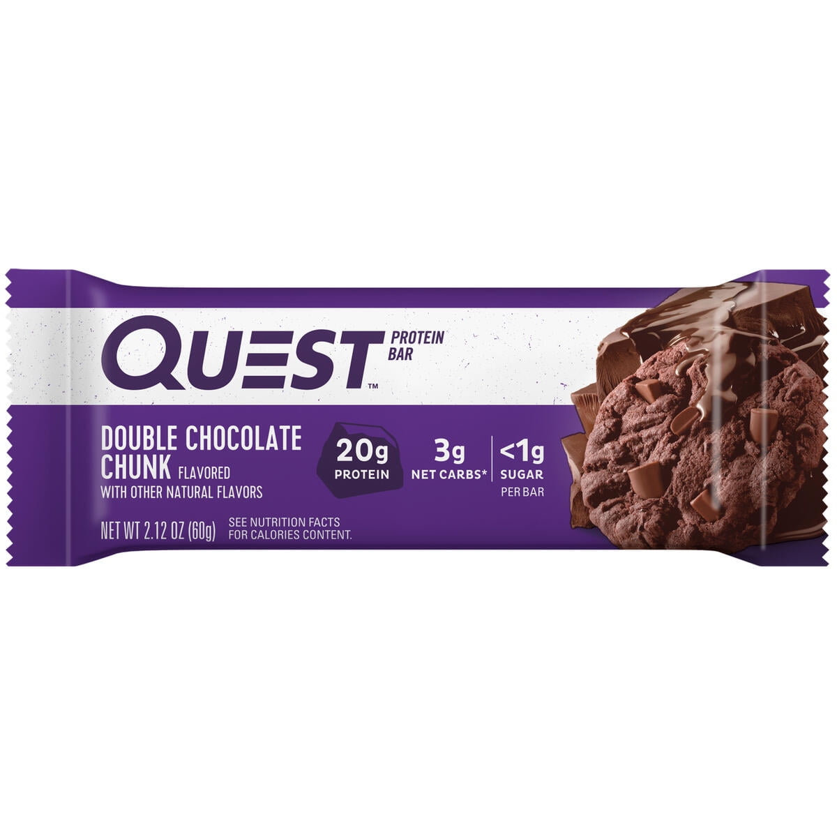 미국직구 퀘스트 Protein Bar, Double Chocolate Chunk, High Protein, Gluten-Free, 12 Count