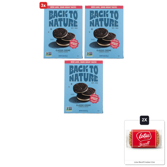 미국직구 3x Back To 과자 / 3x | Back To Nature Classic Creme Sandwich Cookies - Plant-Based Cooki 1