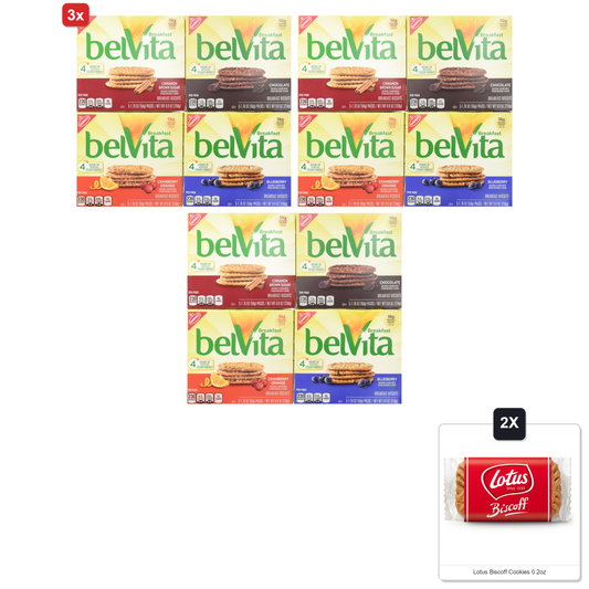 미국직구 3x Belvita Breakfast 초콜릿 249g / 3x | Belvita Breakfast Biscuits Variety Pack - Blueberry, Choco 1