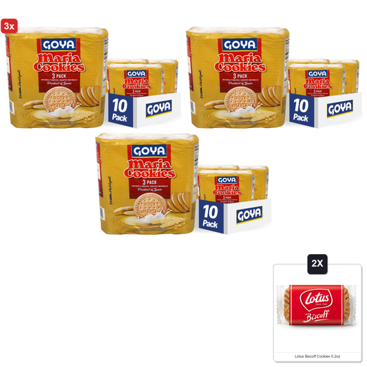 미국직구 3x Goya Foods 과자 6g 10팩 / 3x | Goya Foods Maria Cookies Family Pack, 21.16 Ounce (Pack Of 10) & 1